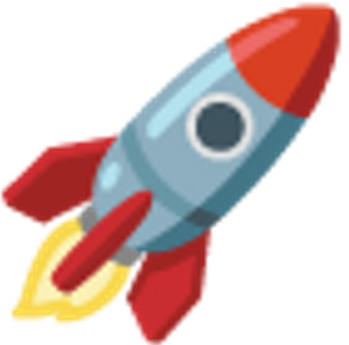 small rocket graphic